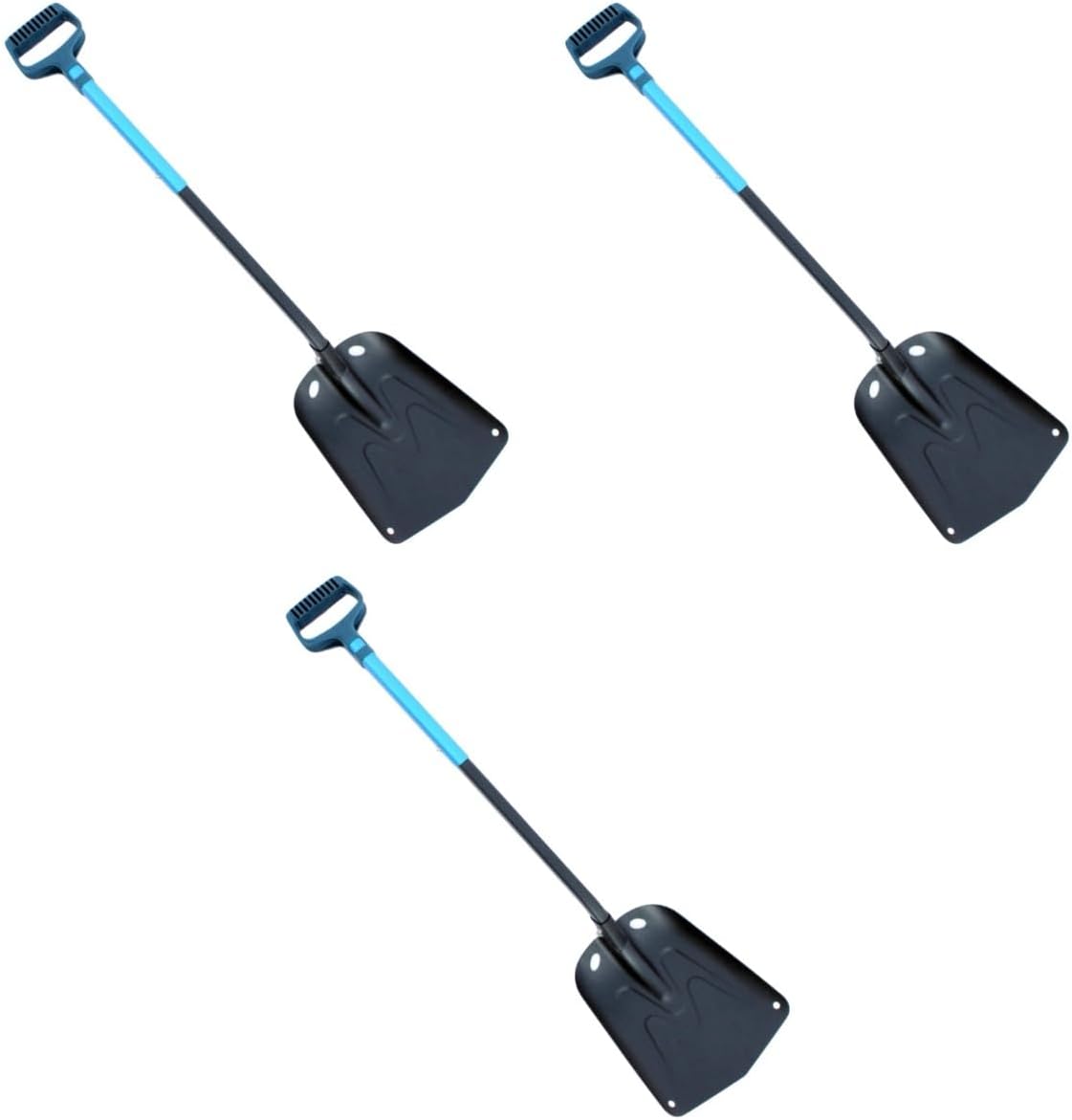 Happyyami 3pcs ice Scraper for car Aluminum Scraper Snow Shovel ice scarper for Outdoor car ice scrapers for car Foldable ice Scraper Aluminum Long Scraper Long Handle ice Machine