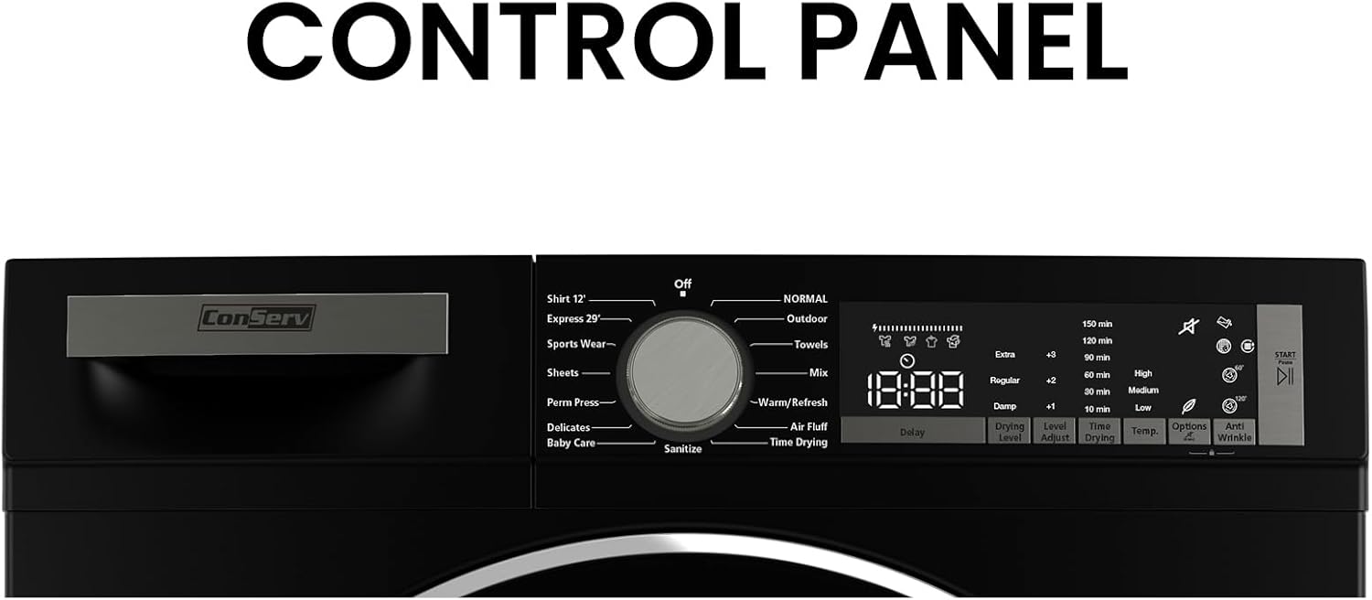 240V Condensor 4 cu.ft Refresh Dryer Energy Star (Matte Black)