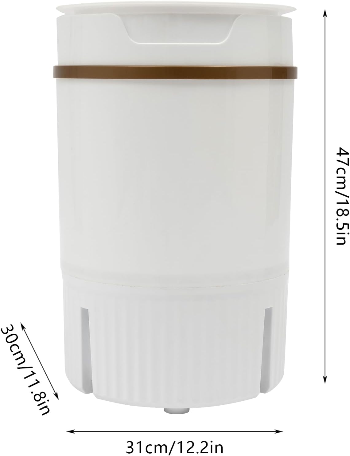 Portable Washing Machine, 260W 1.2Gal/4.5L Mini Washer Machine With Blue Light, Single Tub Laundry Small Washer With Dehydration Basket for Apartments, Dorms,Traveling, RV