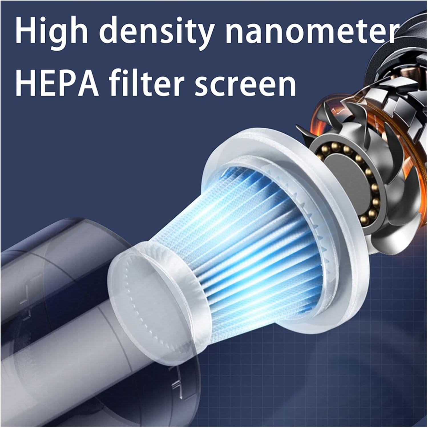 Portable Car Vacuum Cleaner 290000PA Rechargeable Handheld Vacuum Cleaner for Car Wired Wireless Dust Catcher Cyclone Suction (Color : USB Charging-05)