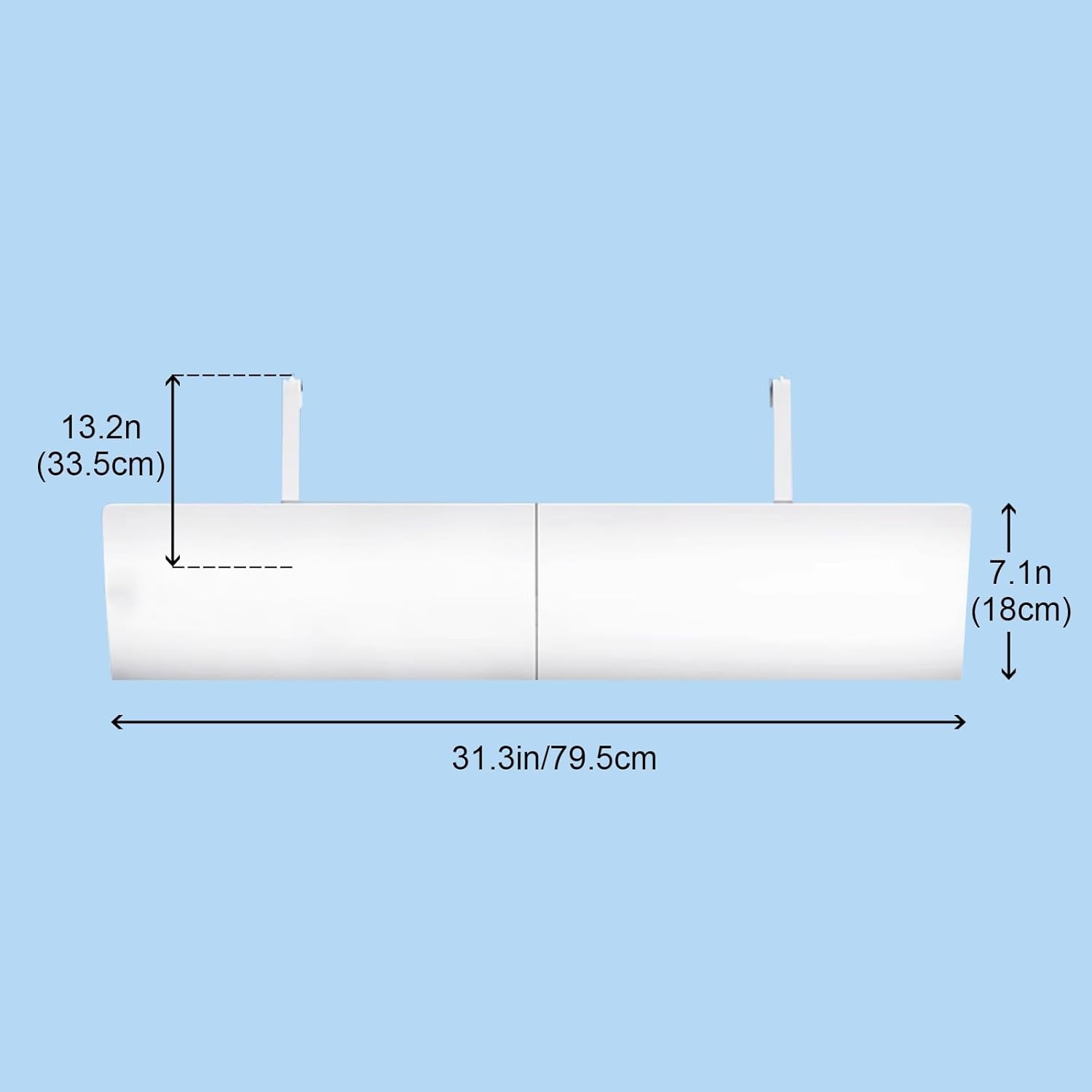 Air Conditioner Wind Deflector, Air Vent Deflector, Air Deflector Outlet Air Wing Air Cooled Baffle Wind Direction