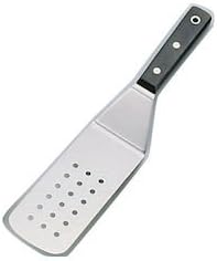 Suncraft GTU-02 Giant Turner Perforated Stainless Steel with Black Plywood Handle, Japan BTC73