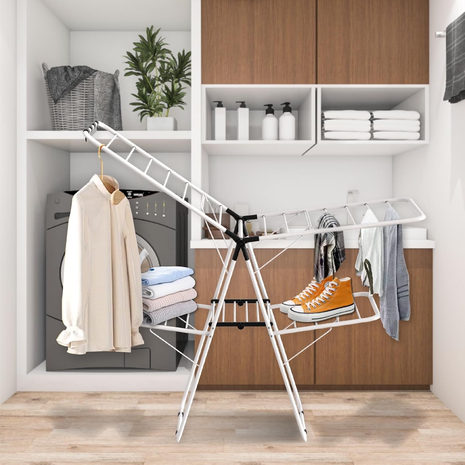 Maomo Premium Double Coat Drying Rack - Efficient and Space-Saving.No Installation Required