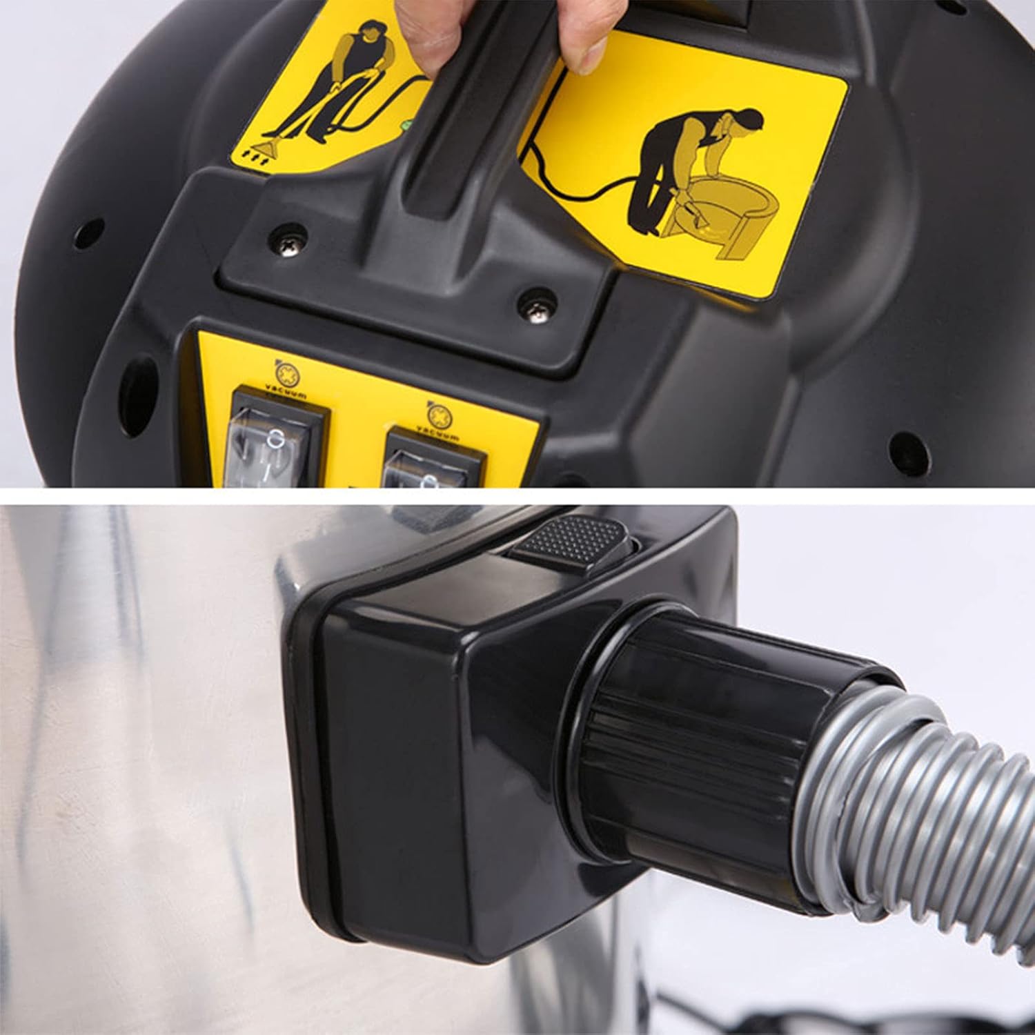 LABIXIAOXIN 60L Cleaning Machine 110V New Cleaning Machine, can be Used for Carpets, Sofas, Curtains, but Also can Vacuum, Absorb Water, Super Power