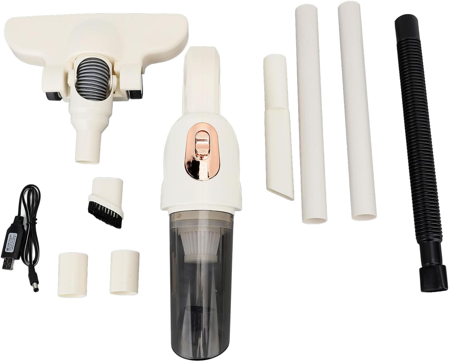 Cordless Stick Vacuum Cleaner Handheld Powerful Suction 270° Rotatable Brush 10000PA Washable Filter Household for Keyboard Cabinet