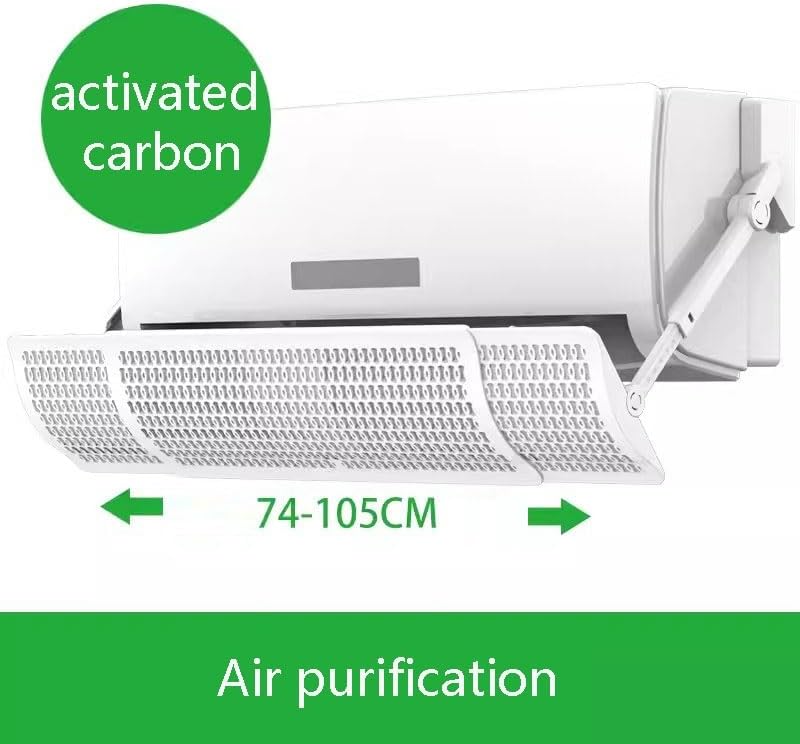 Adjustable Orientation And Length of Air Conditioning Windshield for Most Air Conditioners, Anti Direct Blowing