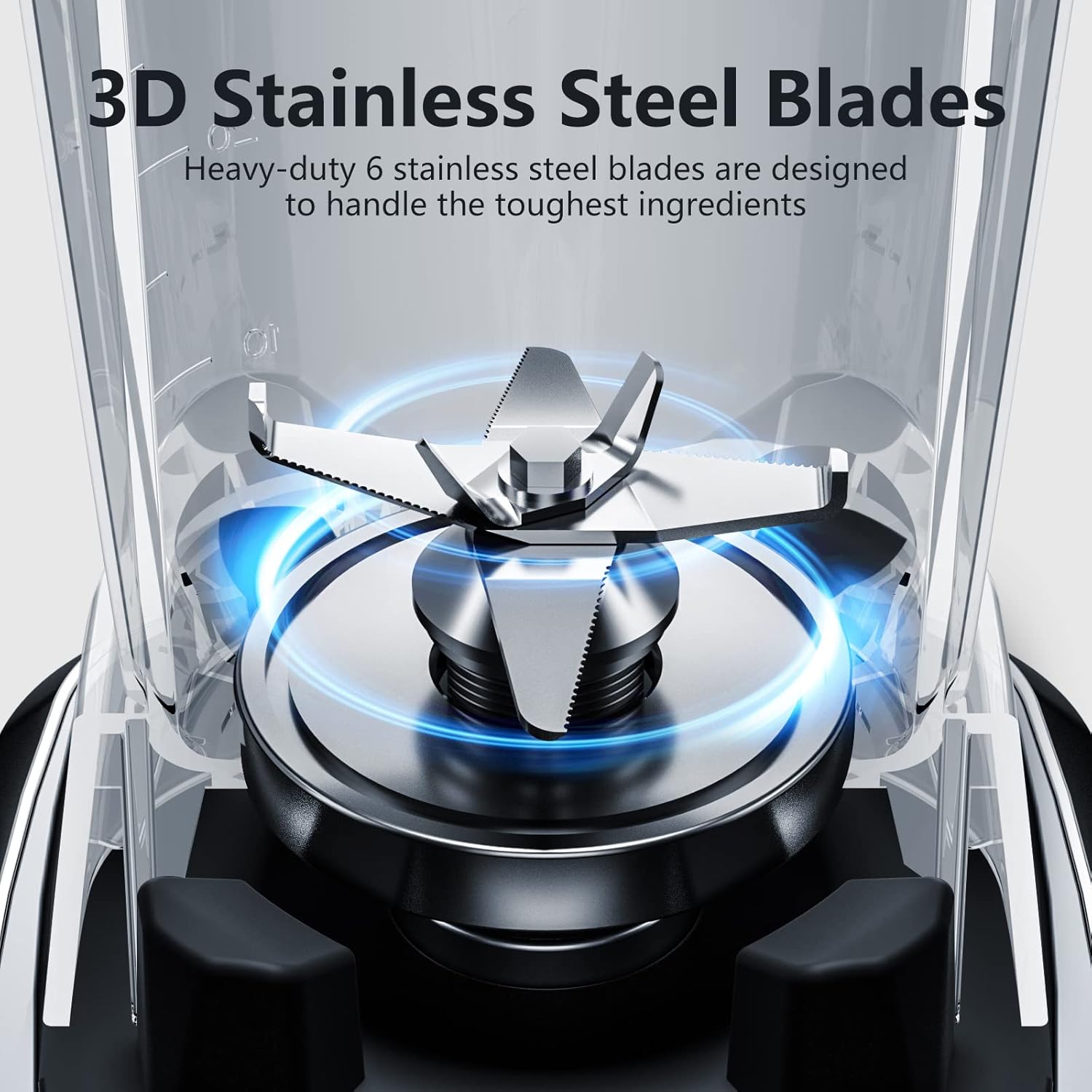 AMZCHEF Professional Blender for Smoothies,4 Functions,1800W Smoothie Blender,63 Oz Pitcher/20-Oz To-go Cup，Ice and Frozen Fruit,Self-Cleaning,High Speed,Grey