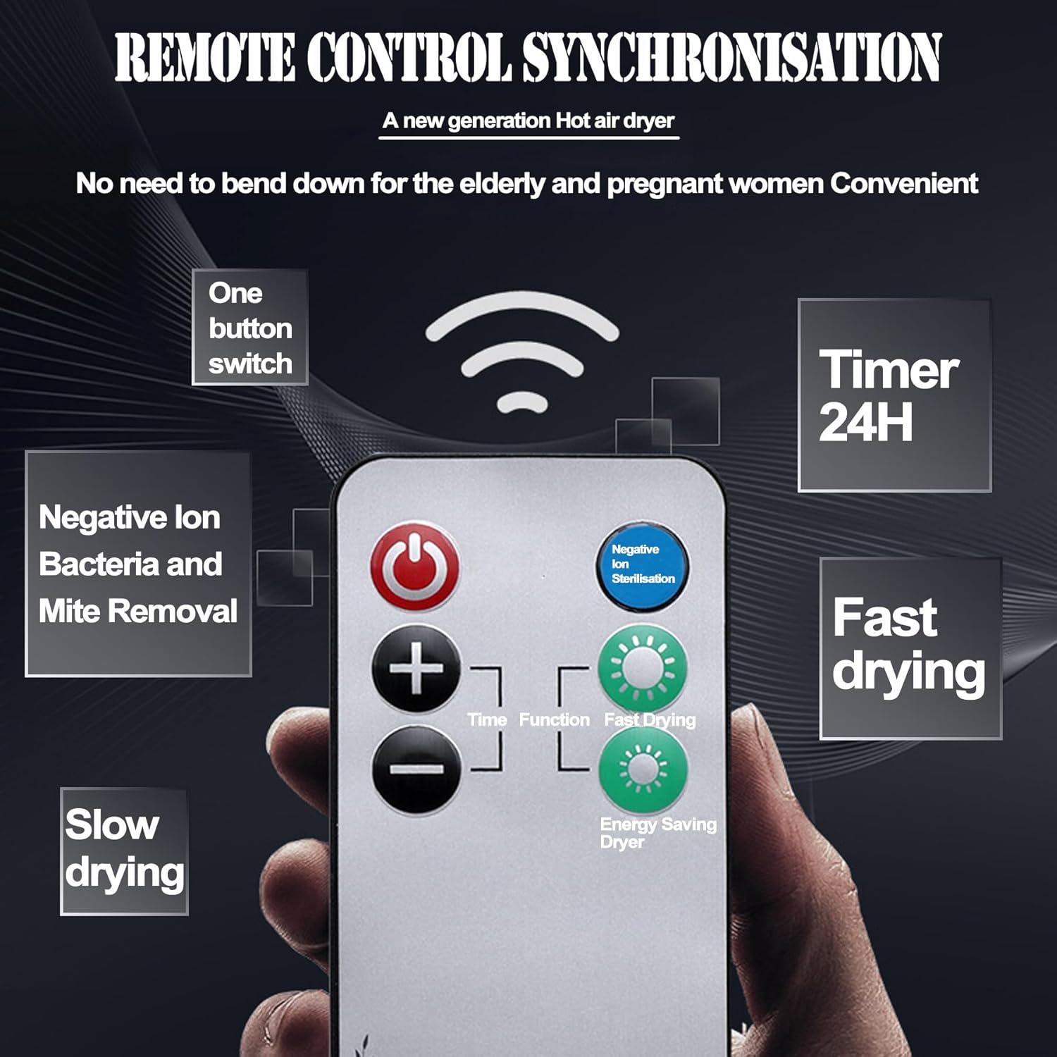 Portable Clothes Dryer Electric Drying Racks, Fast Dry Clothes Drying Rack Machine, With Warm Air Drying Wardrobe With Dustproof Cloth Curtain for Apartments Home Laundry