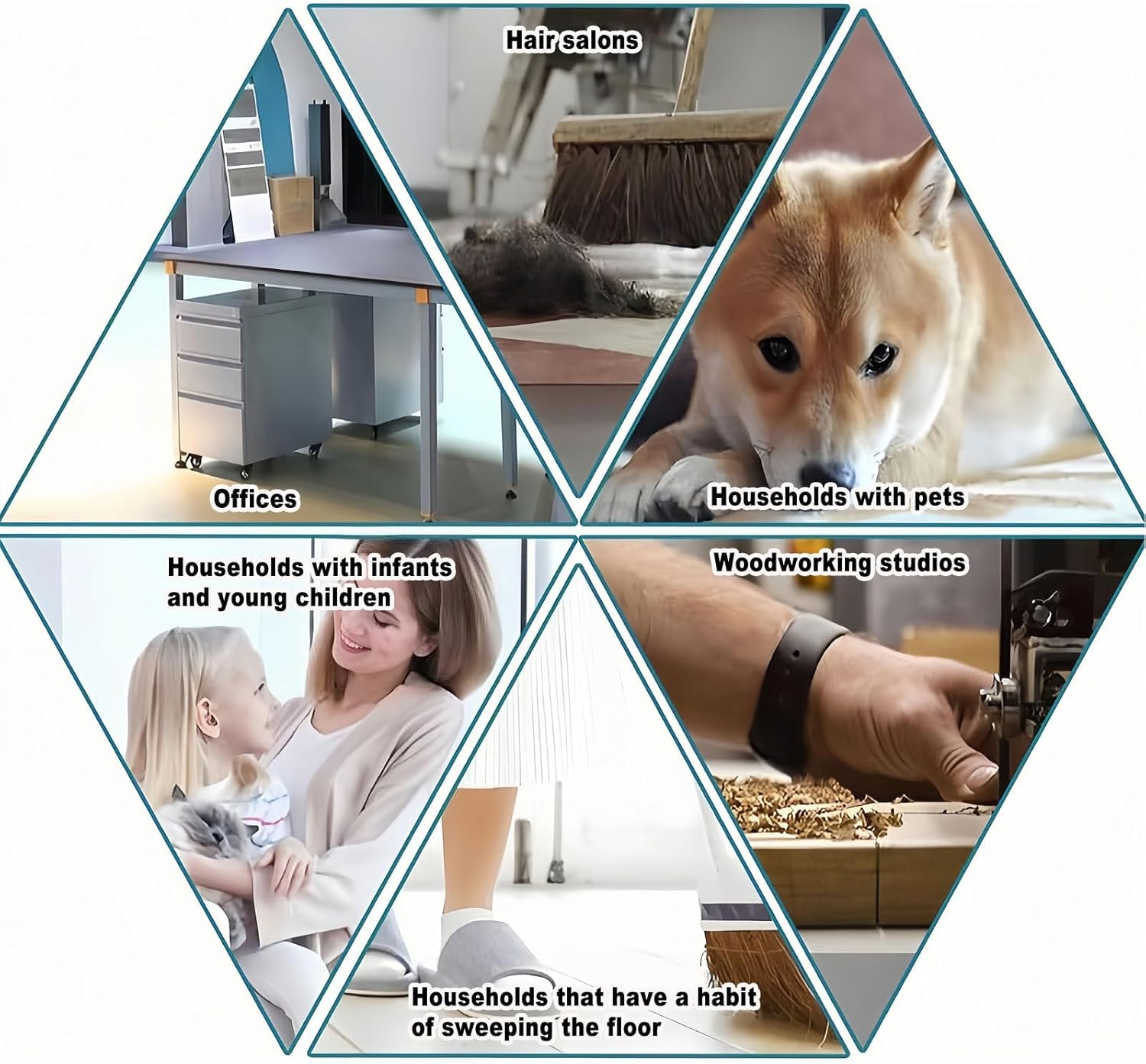 Stationary Touchless Vacuum Cleaner, 1000w Hair Salon Vacuum Cleaner with 3.6l Dust Box, Corded Canister Vacuum Cleaner, for Sweeping Pet Hair White