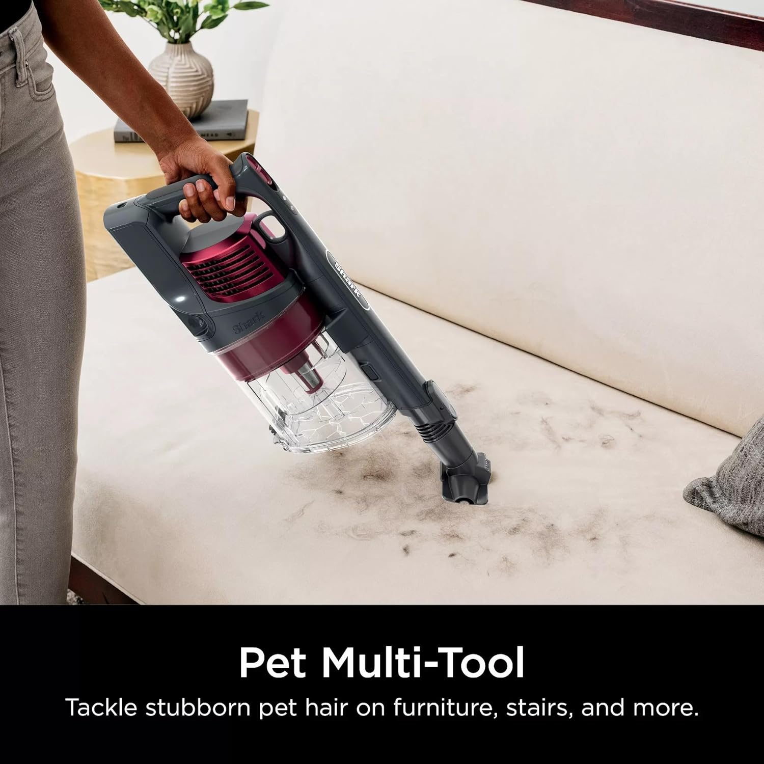 Shark R-IZ464H Vertex Cordless Stick Vacuum with DuoClean PowerFins, Lightweight, Pet Hair, HEPA, 60 Min Run Time - Certified Refurbished