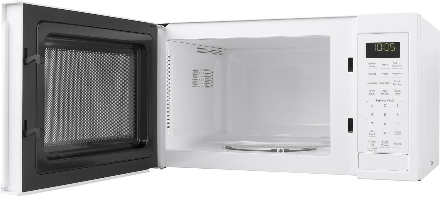 GE countertop Microwave ovens, Small, White