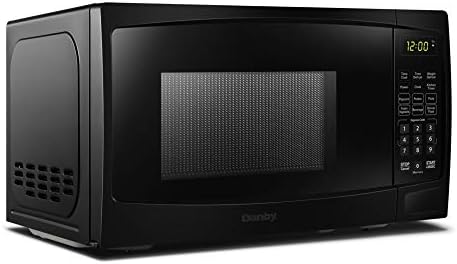 Danby DBMW1120BBB 1.1 Cu.Ft. Countertop Microwave In Black - 1000 Watts, Family Size Microwave With Push Button Door