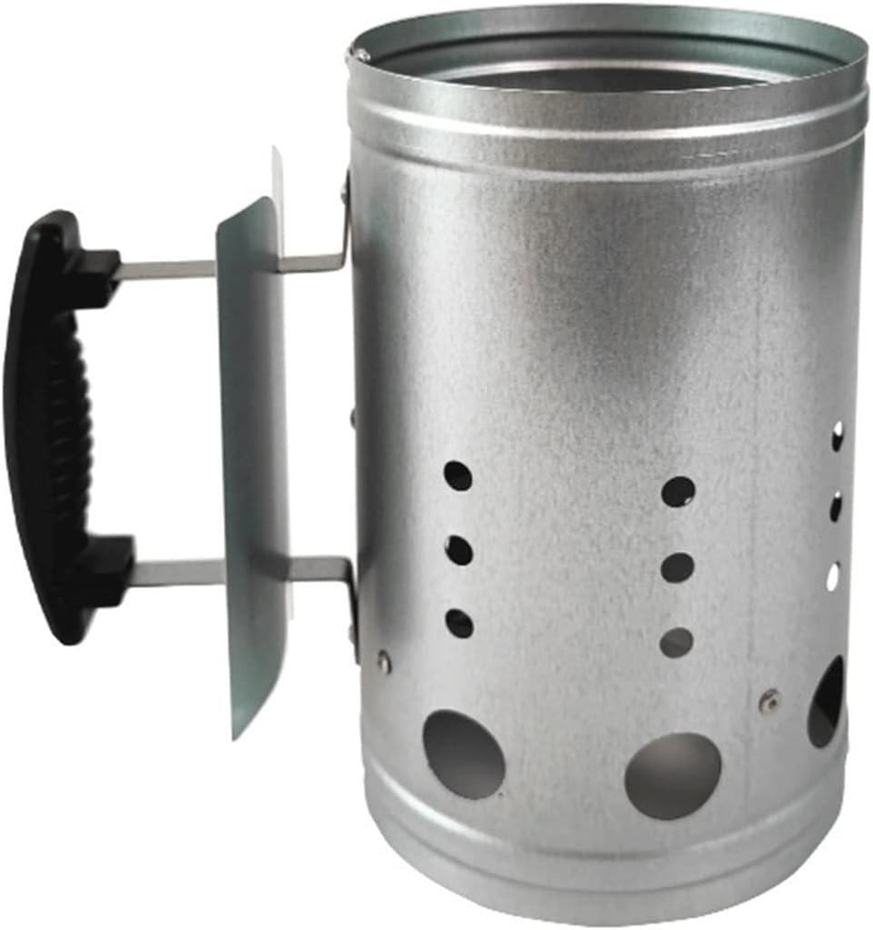 Charcoal Chimney Starter Set, Charcoal Chimney Grill Portable BBQ Air Blower, Outdoor Charcoal Barbecue Holder Accessories for Cooking