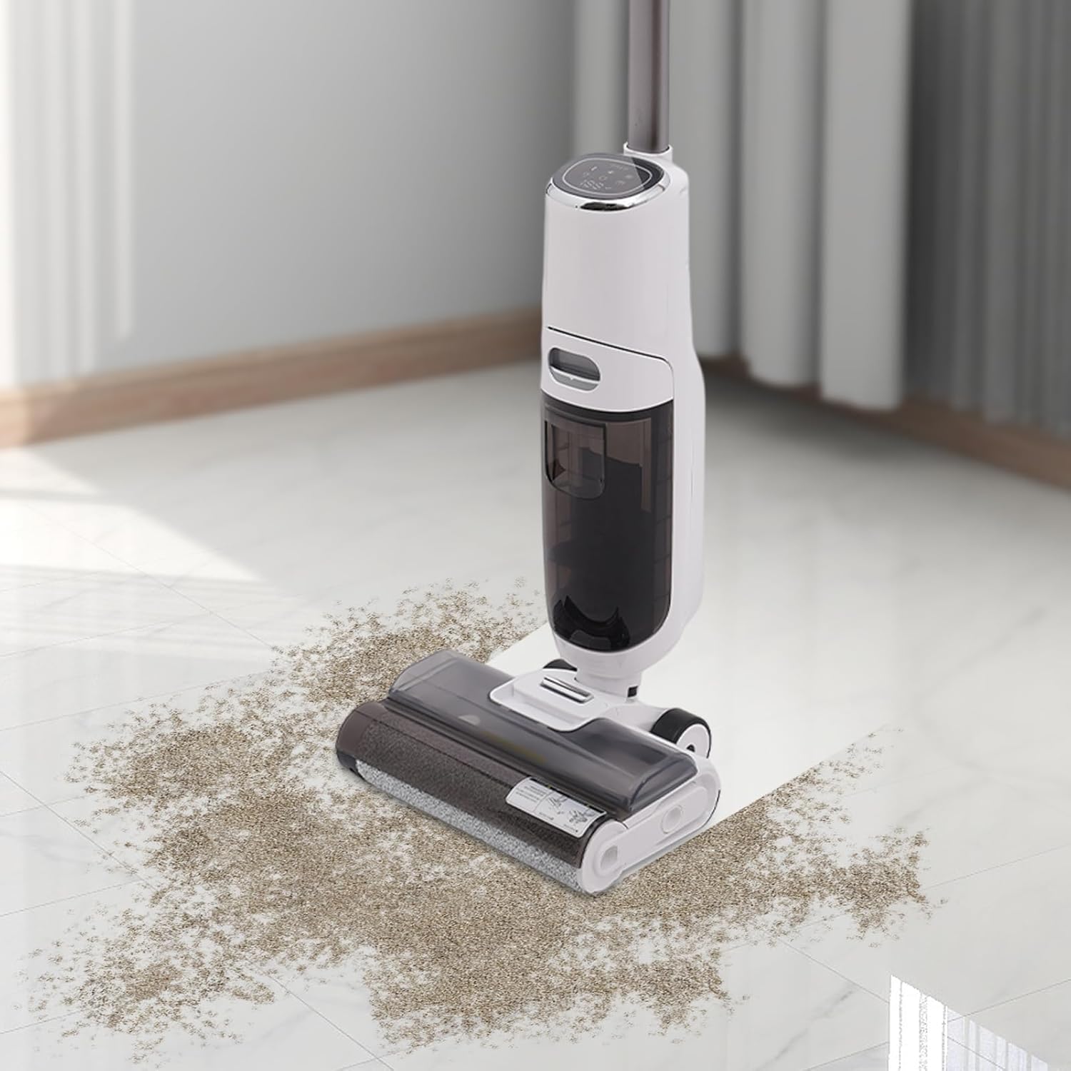 Complete Smart Wet Dry Vacuum,Cordless Floor Cleaner,Lightweight Cleaning Vacuum Mop for Hard Floors&Area Rugs