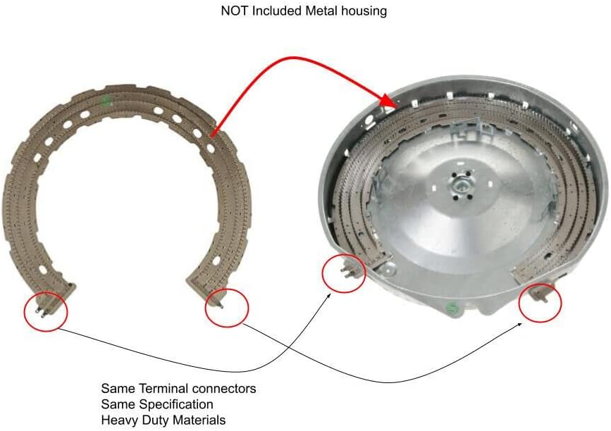 We11x20397 Compatible with Dryer Laundry Mica Heater We11x20397