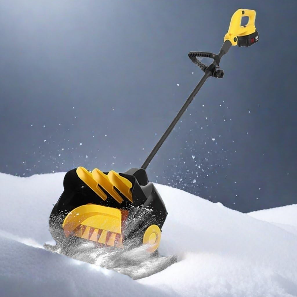 Electric Snow Blower,Cordless Snow Shovel with Battery,Width 41cm Cordless Snow Shovel,for Driveway, Patio, and Deck Clearing,1xbattery