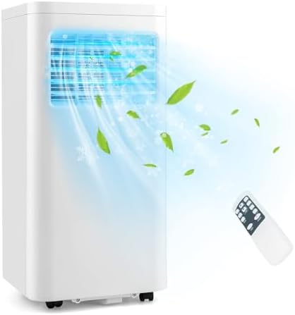 DORTALA Portable Air Conditioners 8000 BTU, 3-in-1 AC Unit with Dehumidifier, Remote Control, 24H Timer, Window Kit, Personal AC Cooling Unit for Bedroom, Cools up to 250 Sq. Ft