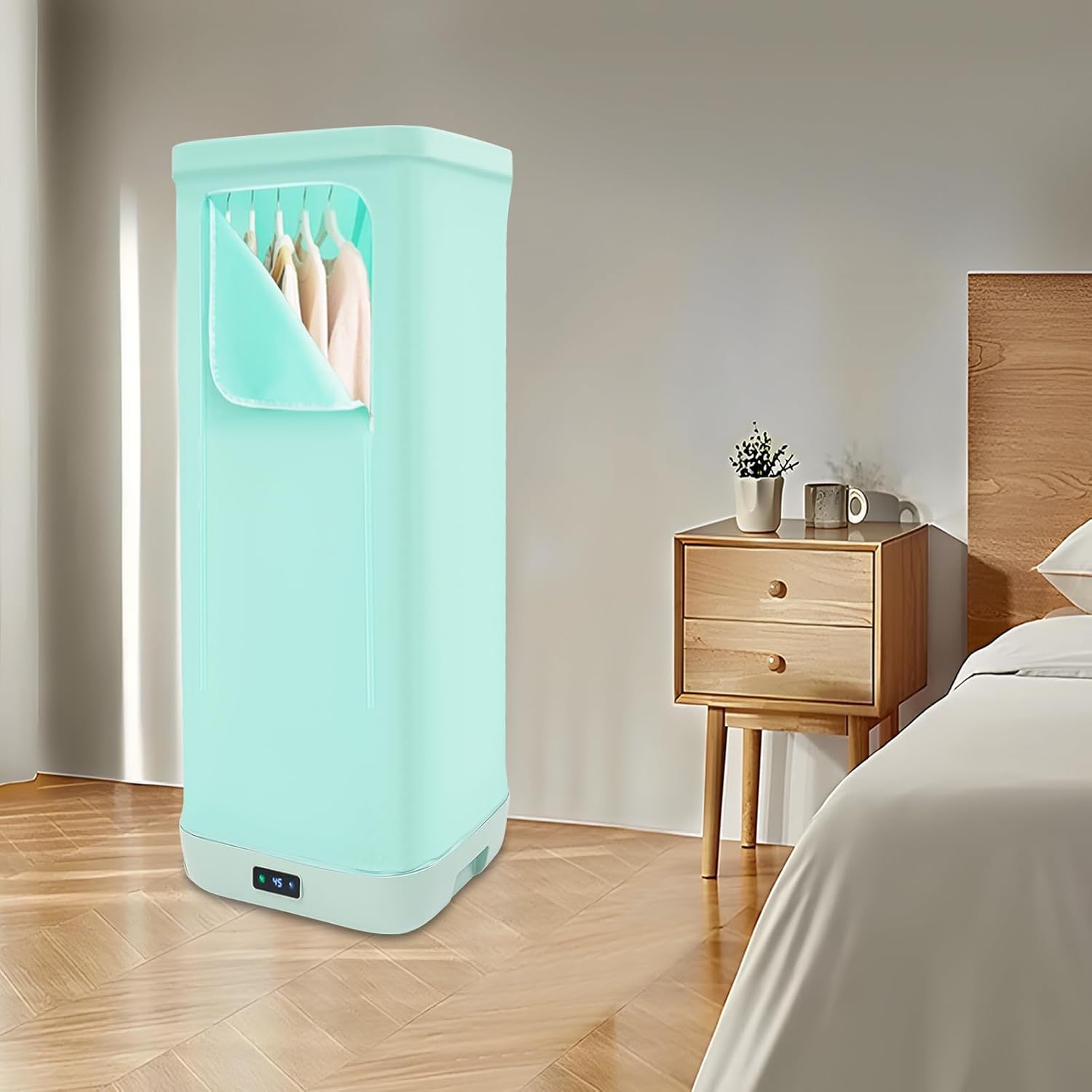 Portable Clothes Dryer - Upgrade Foldable Mini Clothes Dryer Machine, Mini Quick Drying Dryer 110V Automatic Ironing Machine, Large Capacity Travel Electric for Apartments, RV, Shoes, Underwear