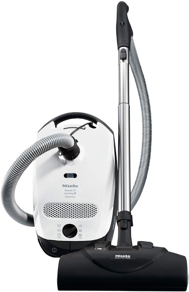 Miele C1 Classic Cat & Dog Powerline Canister Vacuum (Lotus White)