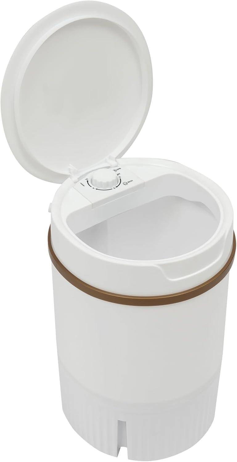 Portable Washing Machine, 260W 1.2Gal/4.5L Mini Washer Machine With Blue Light, Single Tub Laundry Small Washer With Dehydration Basket for Apartments, Dorms,Traveling, RV