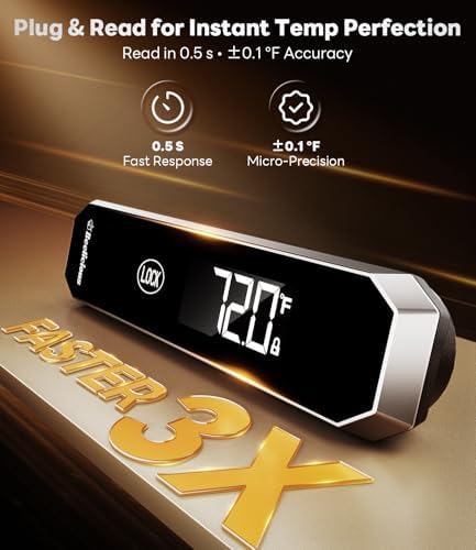 Beelicious Pro 28QT Air Fryer Toaster Oven Combo with Meat Thermometer