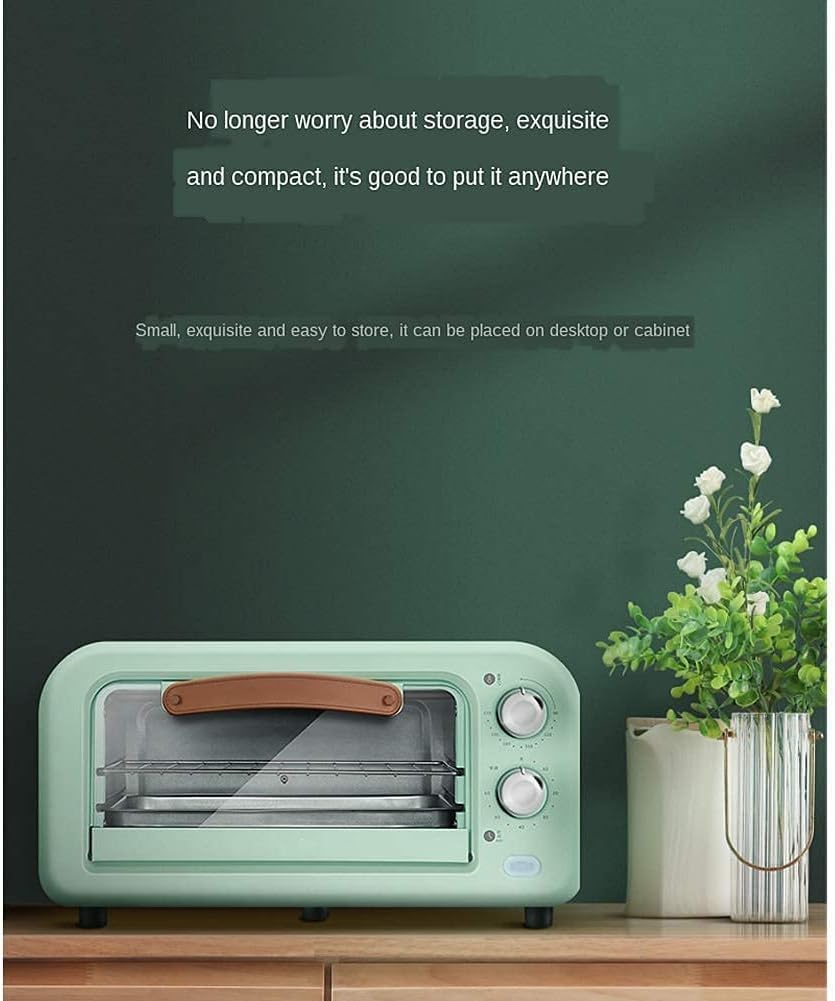 oven mini oven air fryer oven Mini Oven 12L Convection Electric Grill with Temperature Setting 90-230℃ and 60 Mins Timer, 2 Baking Functions,Easy to Clean Toaster Oven Air Fryer,