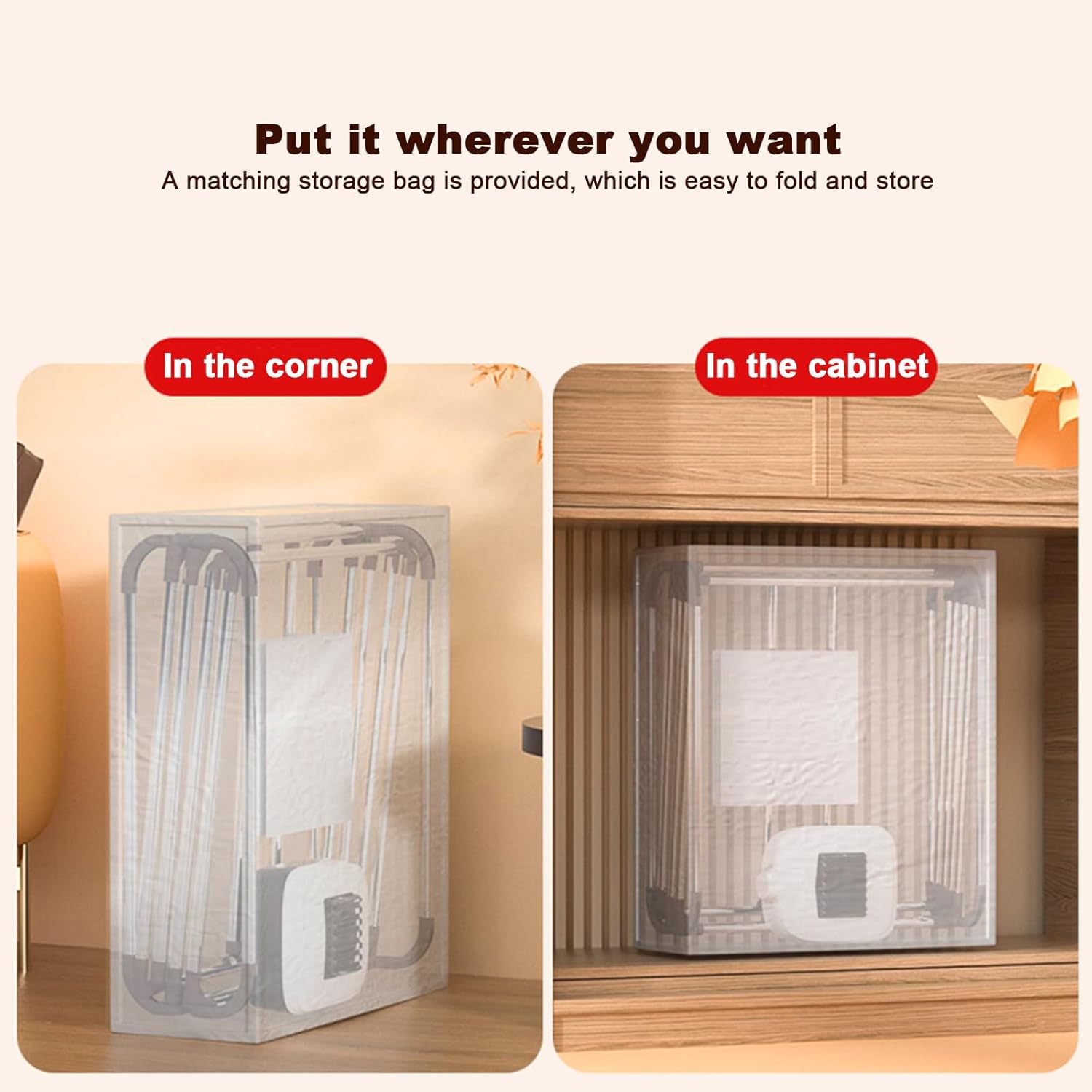 Electric Clothes Dryer Travel Dryer,Heated Clothes Drying Rack,Indoor Foldable Electric Clothes Airer Drying Rack,Temperature Controller for Home Appartments,Families,Dormitories 5 L