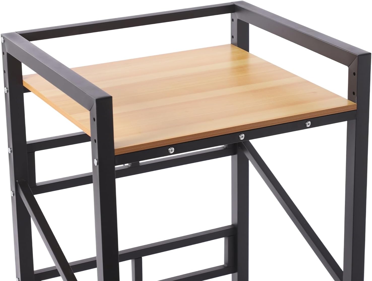 Washer Dryer Stacking Rack Stand, Height Adjustable Heavy Duty Washing Machine Shelf with Top Guardrail and Feet, 661.39 lbs Capacity, Washer & Dryer Storage Shelf for Bathrooms, Laundry Rooms