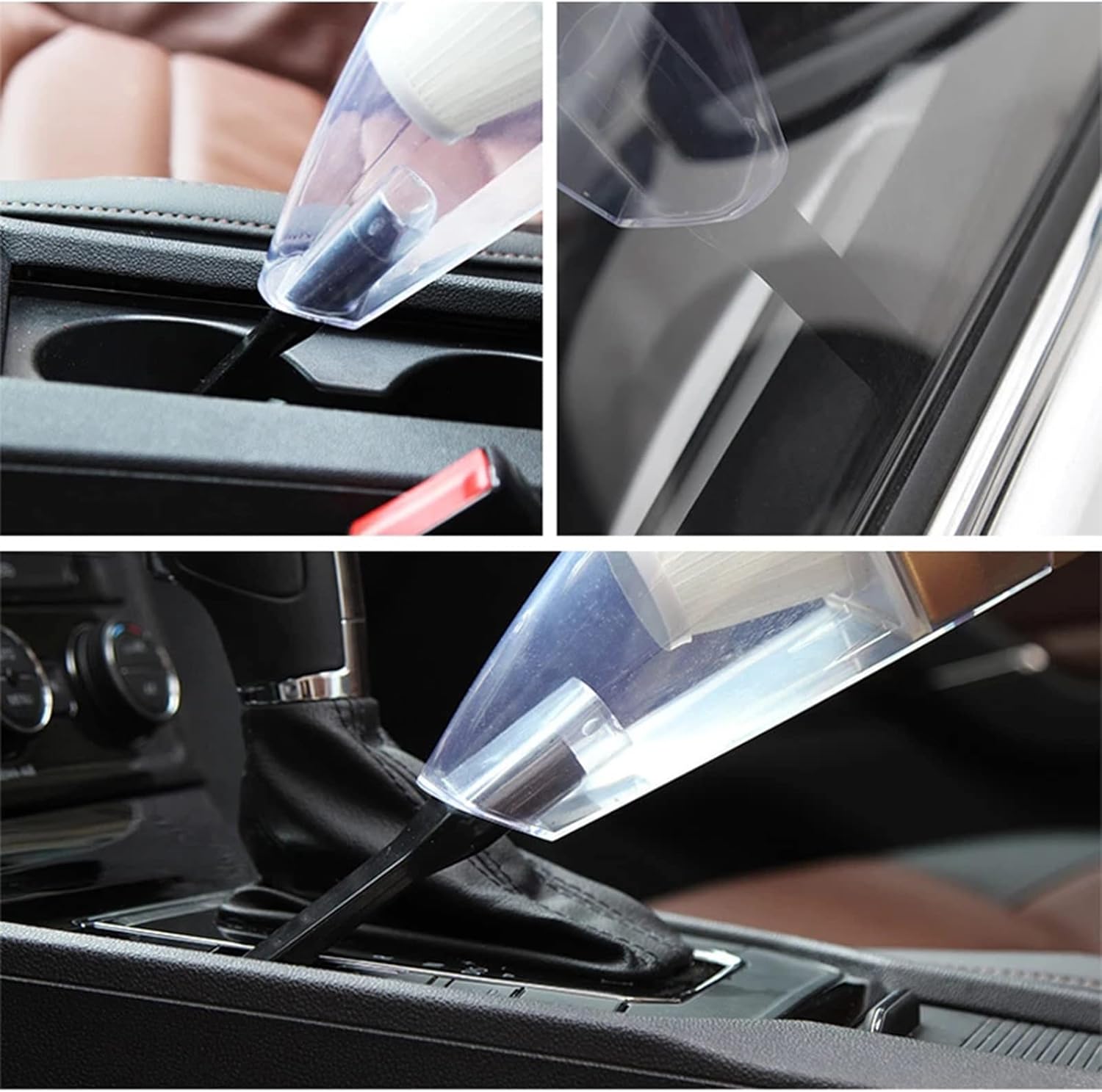 Car Vacuum Cleaner Portable 120W Powerful Handheld Vacuums Cleaner Wet Dry Dual-Use Auto Accessories Kit for Interior Detailing,Pink