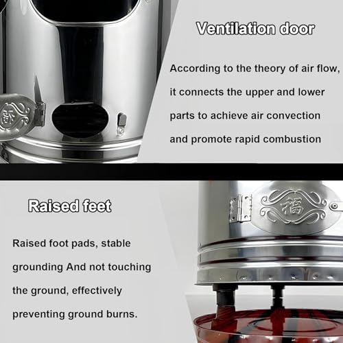 Outdoor Incinerator Cage with Chimney, 37 * 66cm Burn Barrel for Efficient Burning of Yard Waste, Leaves, Paper, and Debris – Ideal Garbage Disposal Solution