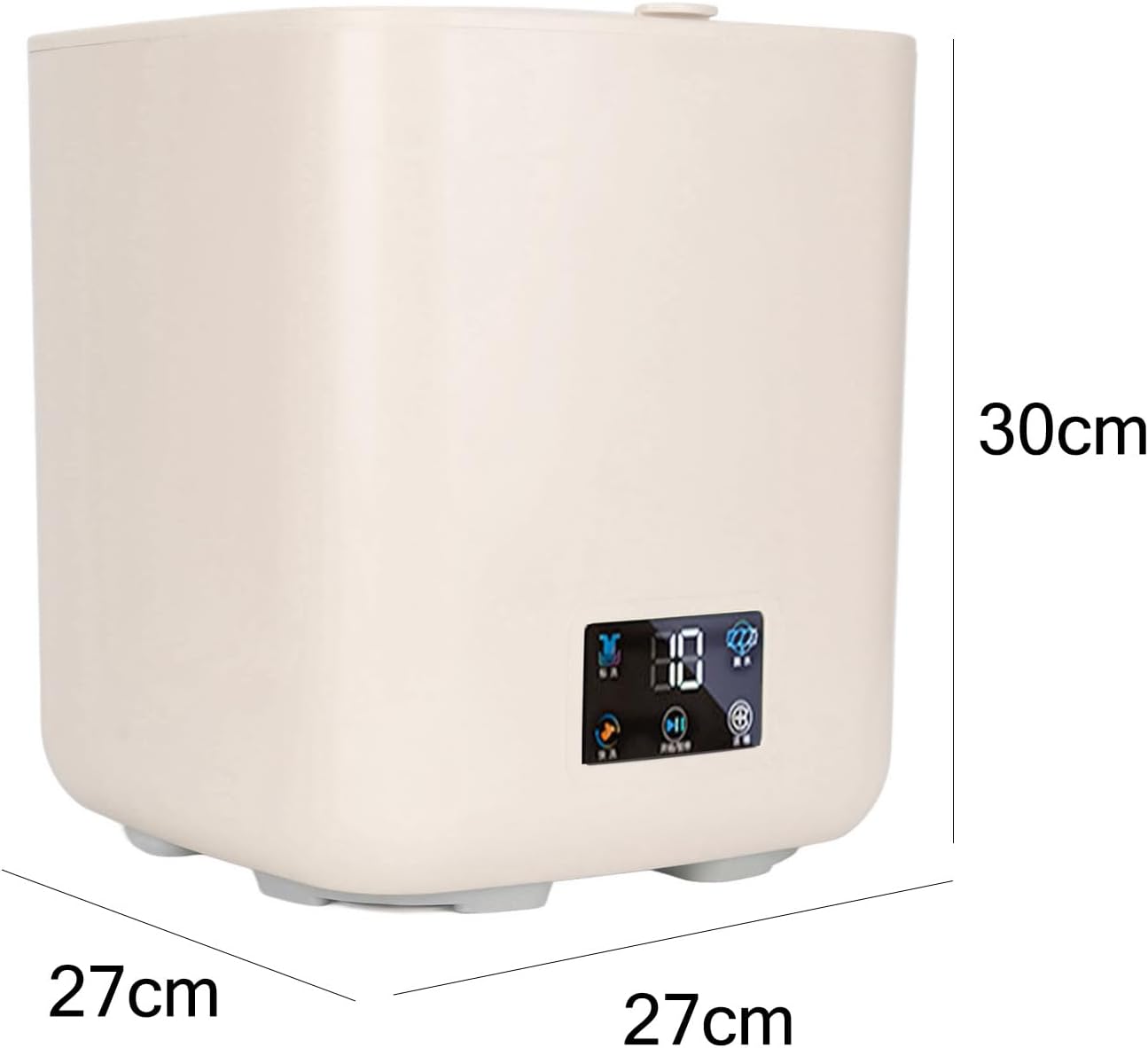 Fully Automatic Small Washing Machine 7L Large Capacity Portable Washing Machine with Spin Dryer for Dormitory Family Apartment RV 100‑240V (US Plug 100 to 240V)