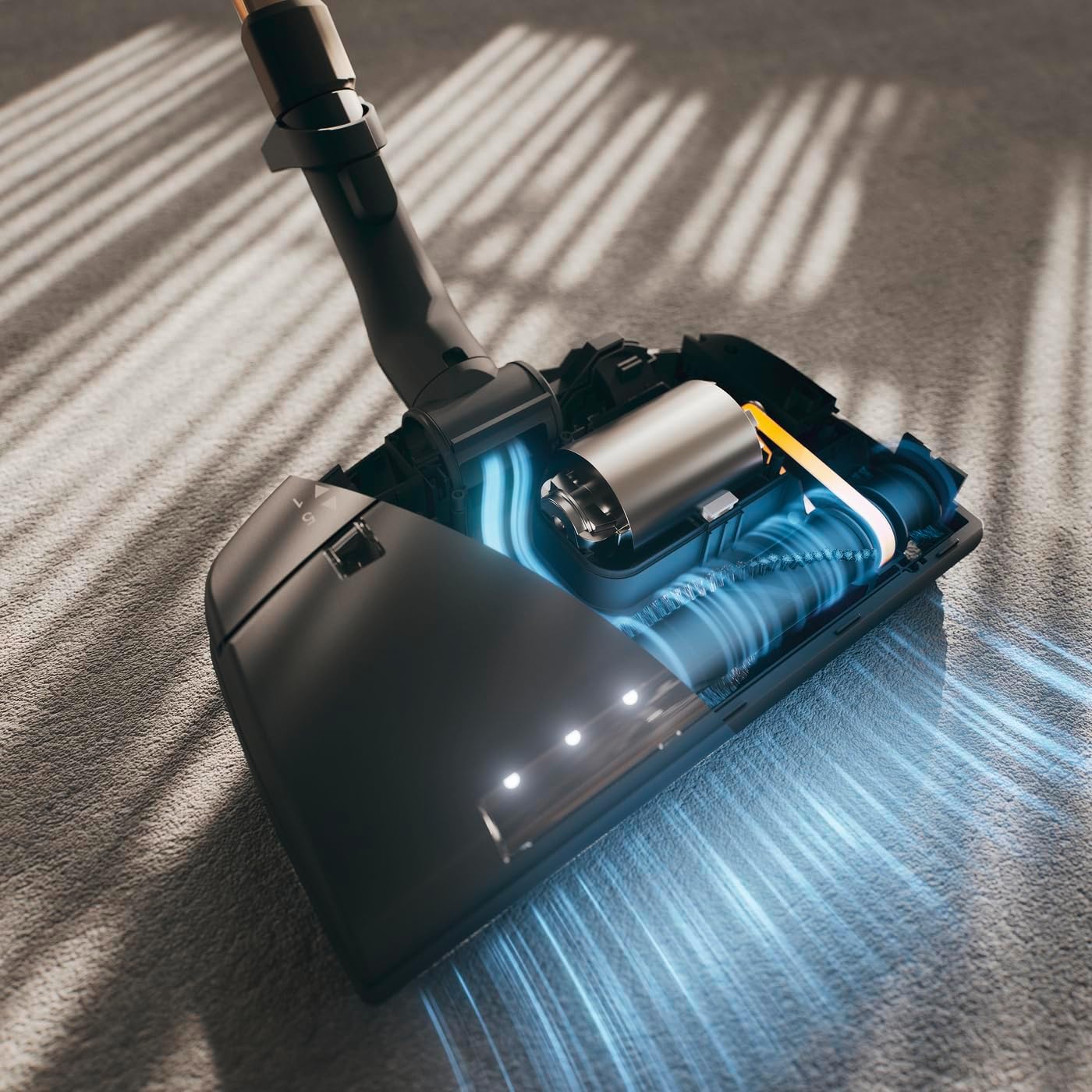 Miele Original SEB 236 Electro Premium Floorbrush, Motorized Extra-Wide Floorhead for Select Miele Vacuum Cleaners, Quick and Deep Cleaning of All Carpet Depths – 7311290