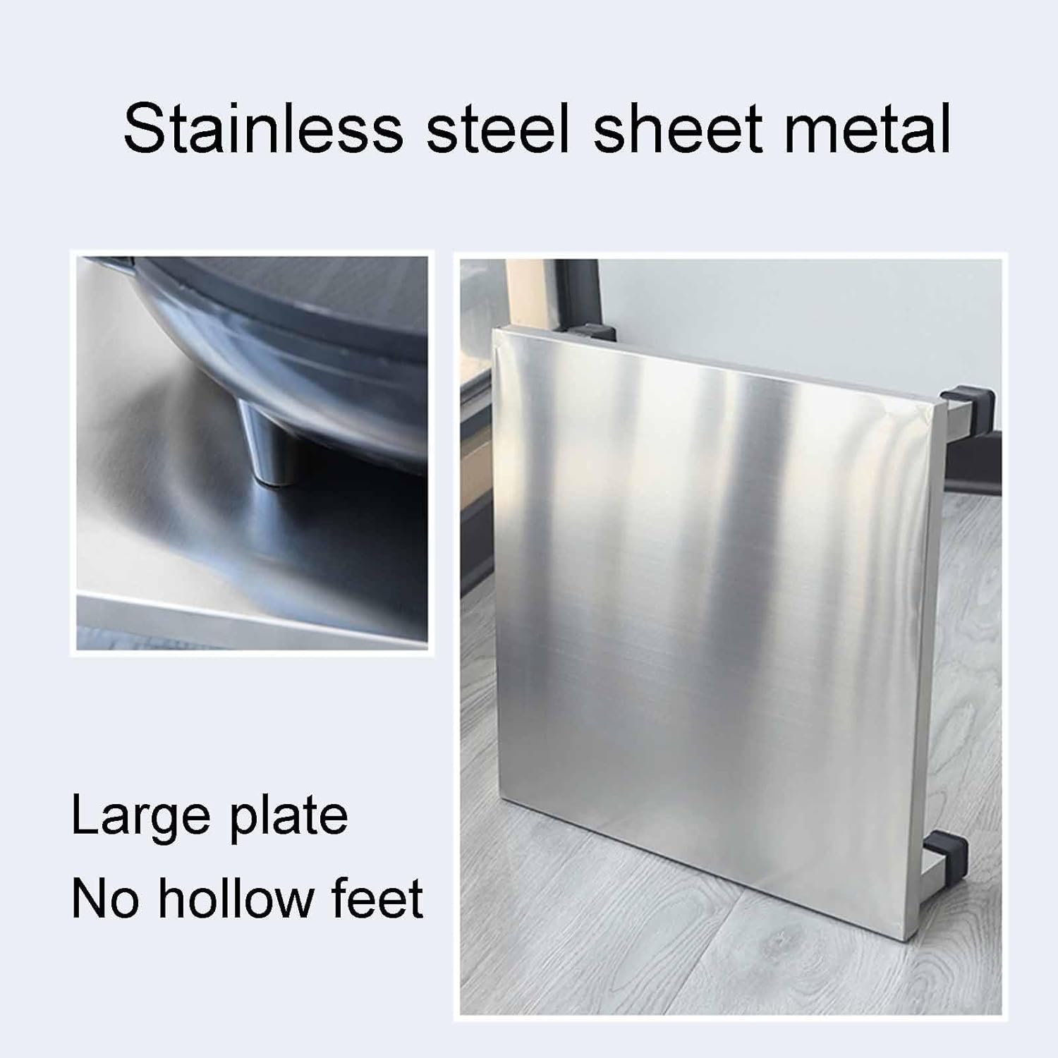 XPLKQXE Stainless Steel Fridge Stand, Laundry Pedestal Washing Machine Tray Mat, Raised Shelf Base for Various Furniture and Household Appliances, No Assembly(Size:120x40x10cm)