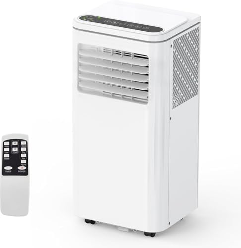10000 BTU Portable Air Conditioners Cools Up to 450 Sq.Ft, 3-In-1 Portable AC Unit With Dehumidifier, Fan, Cooling Mode & Window Kit, Room Air Conditioner Portable for Bedroom, Living Room, Office