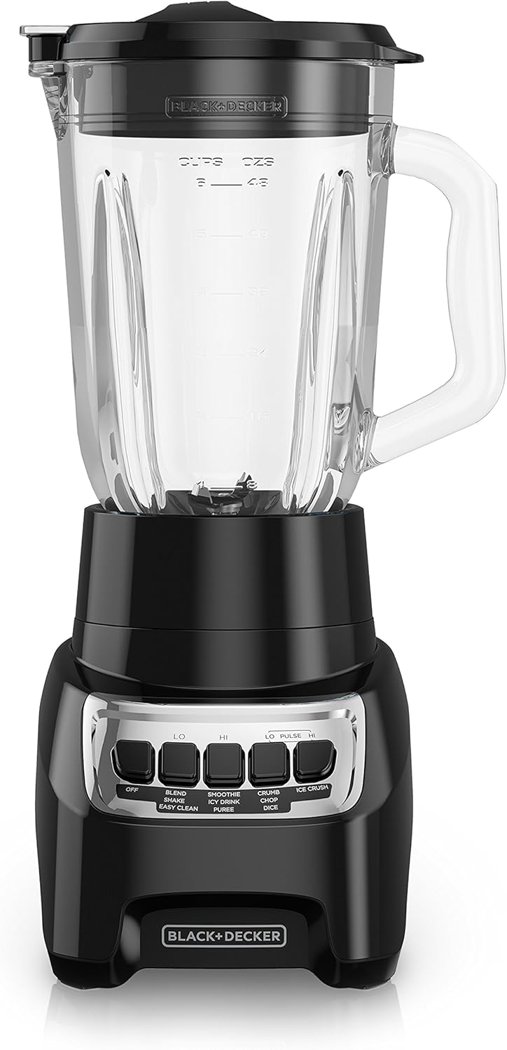 BLACK+DECKER Counter Top Blender, Black, BL1210BG