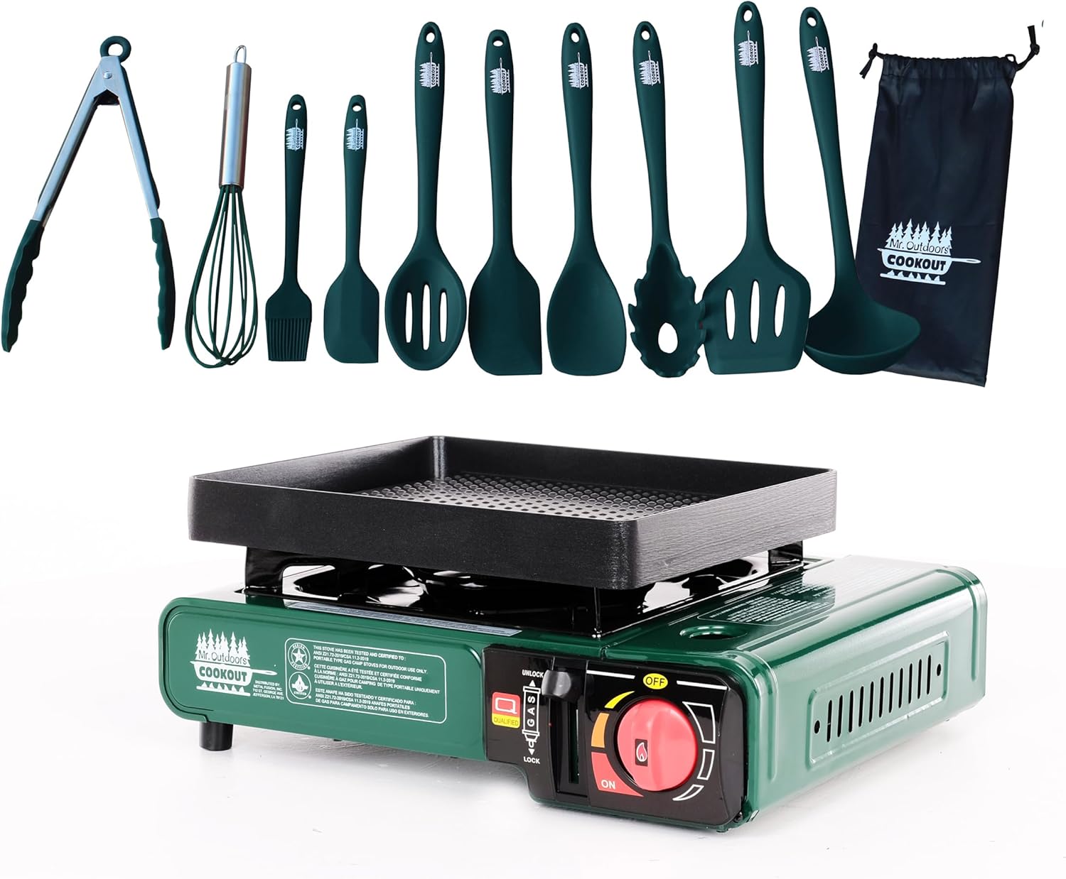 King Kooker Mr. Outdoors Cookout Butane Stove with Carry Bag, 9