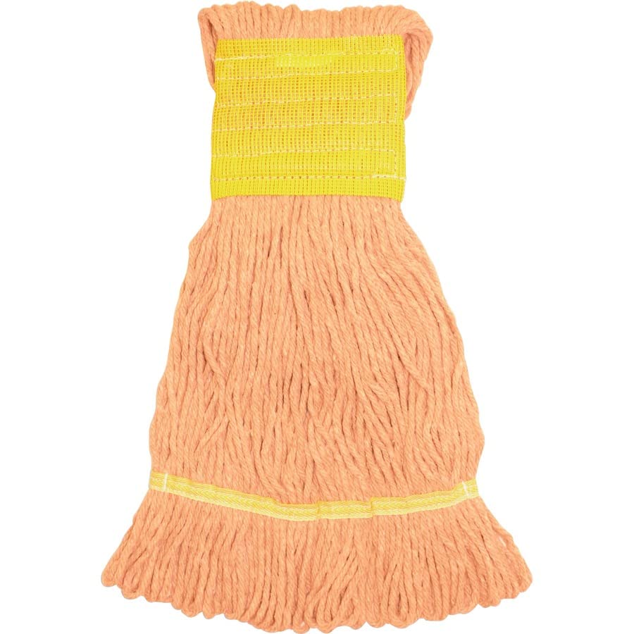Genuine Joe SOR5BCT Small Blend Wide Band Loop Mop, 12/CT, Orange