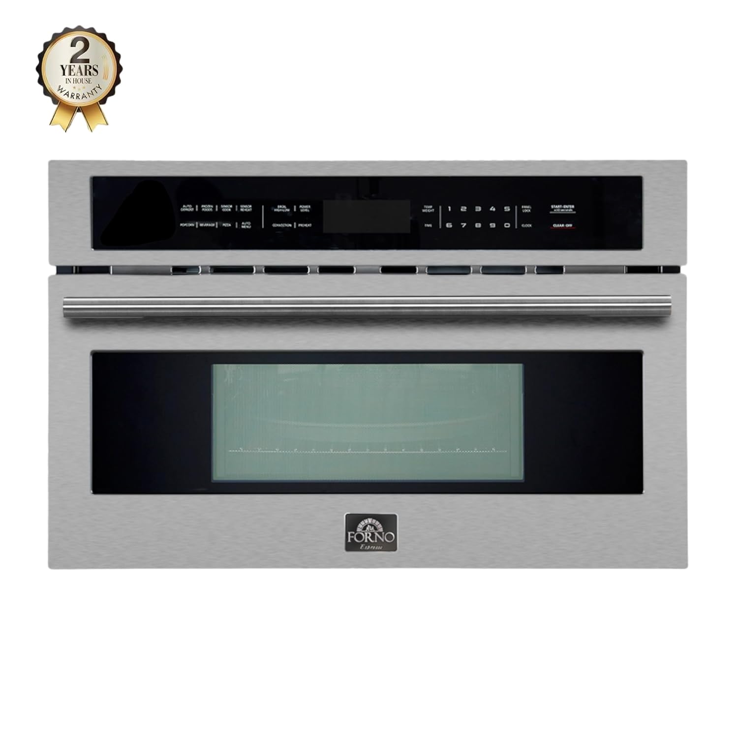 FORNO Capoliveri 30 Inch Stainless-Steel 1000 Watts Microwave Drawer 1.2 cu.ft.