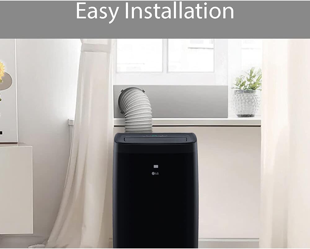 LG 10,000 BTU Smart Portable Air Conditioner, 115V, Cools 450 Sq.Ft. (18' x 25' Room Size), Portable Air Conditioner for Home with Voice Control, Works with LG ThinQ, Amazon Alexa, and Hey Google