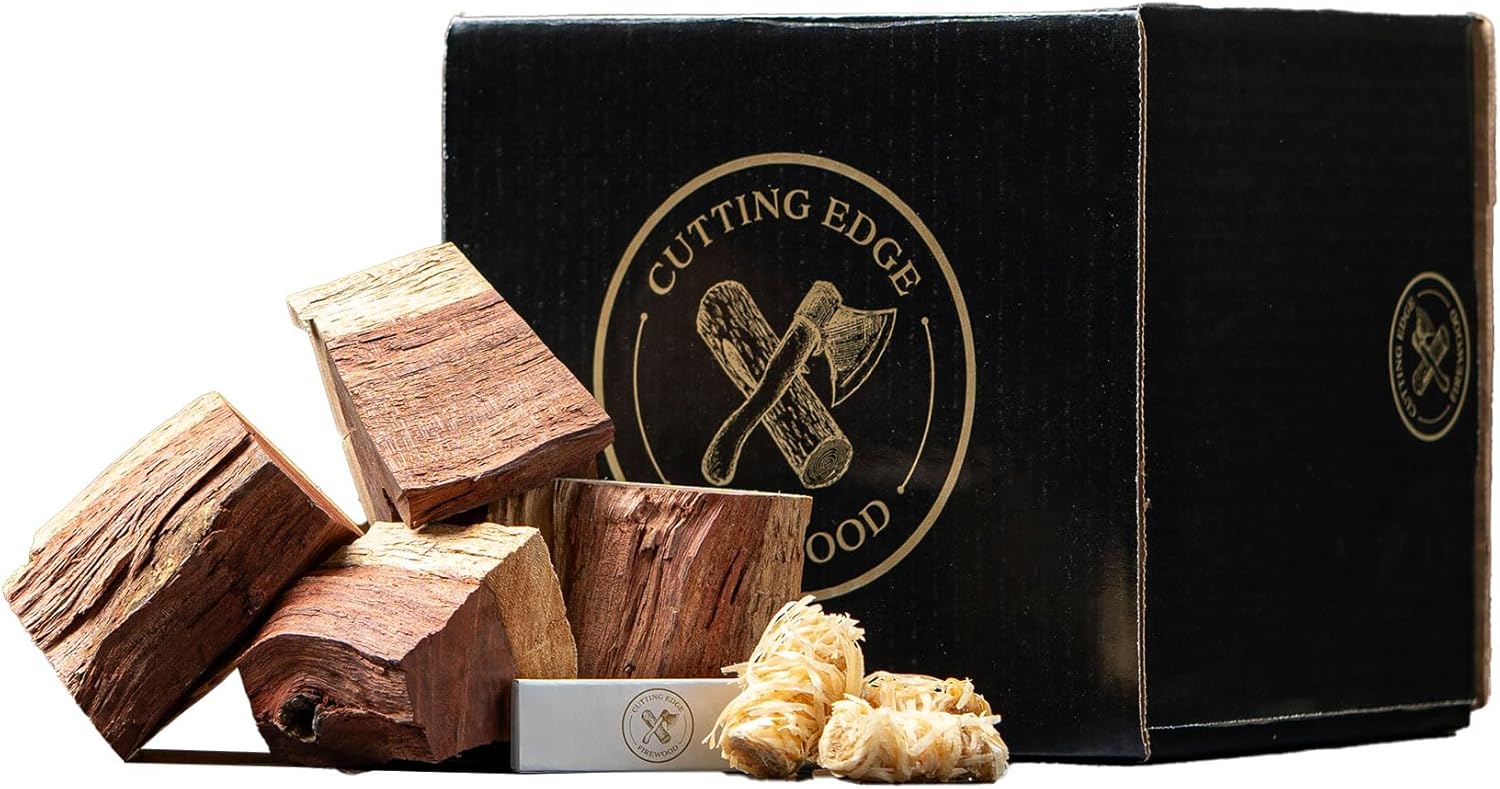Cutting Edge Firewood Savanna Heat Smoking Chunks | Premium Cooking Wood | Burns Hotter & Longer | Slightly Sweet, Floral Aroma | Supports African Wildlife & Ecosystem Restoration