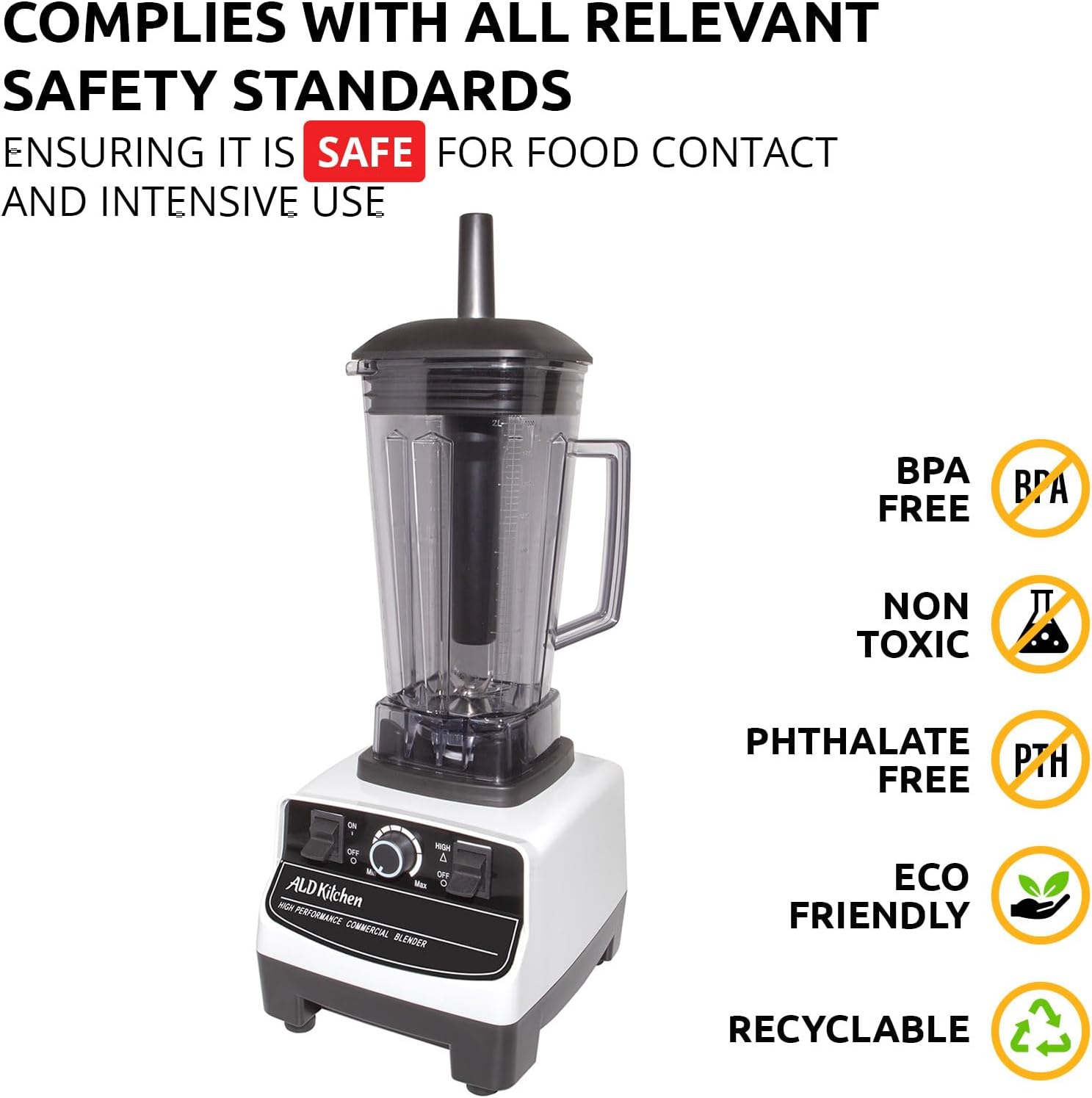 ALDKitchen Commercial Blender | Electric Mixer | Portable Juice Maker | 110V
