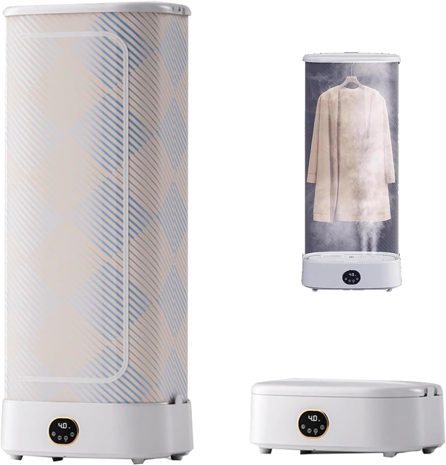 Automatic Shirt Ironing Machine, Upright Steam Iron, Portable clothes dryer, With Wrinkle Removal Clip, Function Provides Hands Free