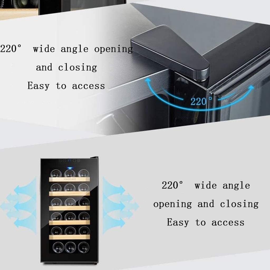 Wine Cooler Refrigerator, 34L Electronic Home Ice Bar, Embedded Beverage Cooler, Adjustable Temperature, Quiet Operation, (Black, 34 * 51 * 62.4cm)