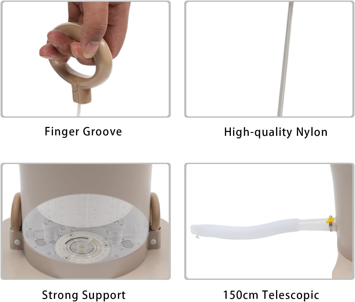 Portable Washing Machine 9L/2.4Gal Foot Operated Dryer Portable Single Tub Dryer Machine Hand-operated Mini Compact Spin Drye Manual Draw Cord Dryer For Home Apartments Dormitories Hotels