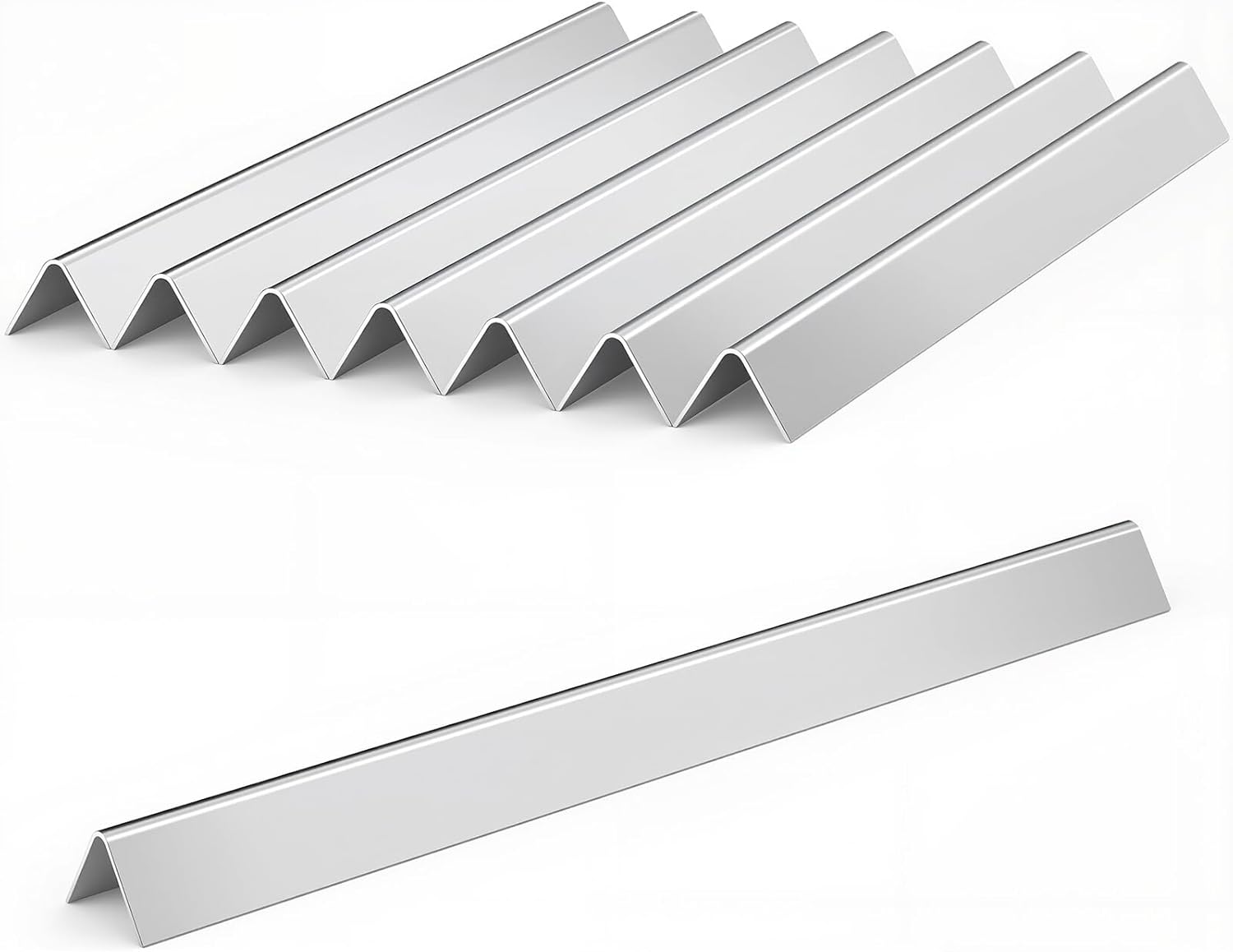 18 Inch Flavorizer Bars for Weber Summit 400 Series, Summit E-440, S-440, E-450, S-450, E-460, S-460, E-470, S-470 Gas Grill, Stainless Steel Hot Plate Replacement Parts for Weber 67668, 8 PCS