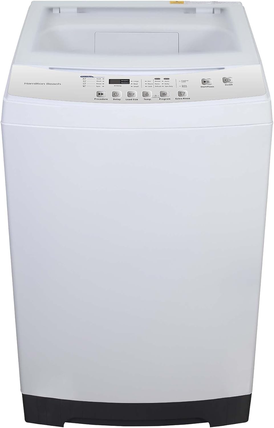 HAMILTON BEACH Portable Washer-LED Digital Display Panel-5 Cycles-Top Loading Design-Low Noise Washing Machine, 2.1 cu ft, White