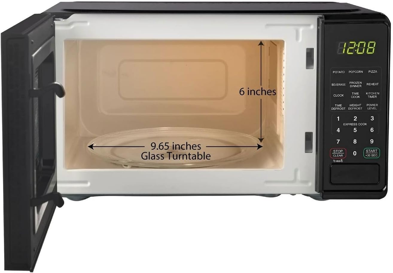 Microwave 0.7 cu. ft. Compact Countertop Black White Red Original Equipment Manufacturer