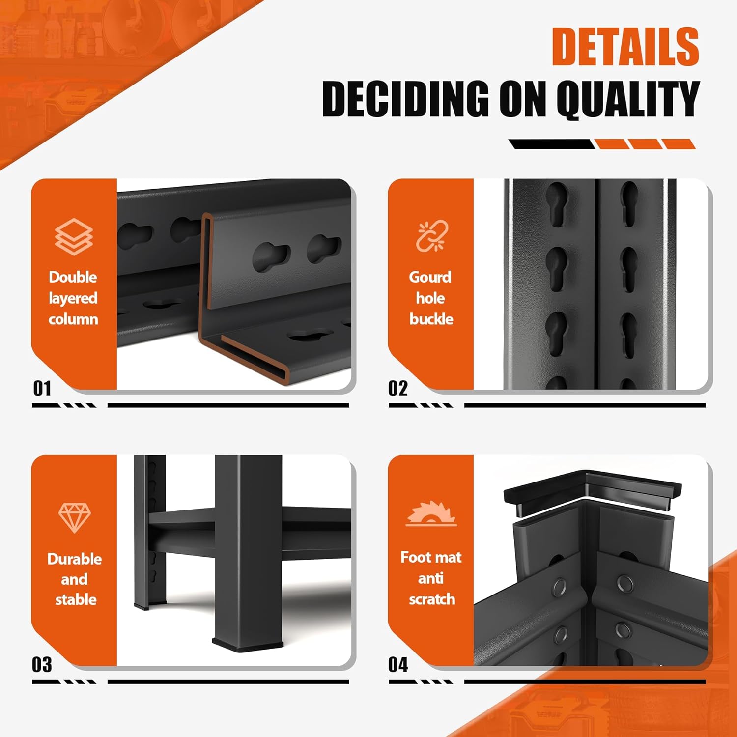 Height-Adjustable Bathroom & Laundry Storage Shelf, 3-Tier Metal Organizer Rack for Washer Dryer, Sturdy Shelving Unit for Bathroom Essentials, 63 x 45.3 x 19.7 Inches