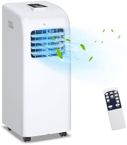 DORTALA 8000 BTU Portable Air Conditioner, AC Cooling Unit with Remote Control, Dehumidifier, 24H Timer, Window Kit, Cool Rooms Up to 400 Sq.Ft