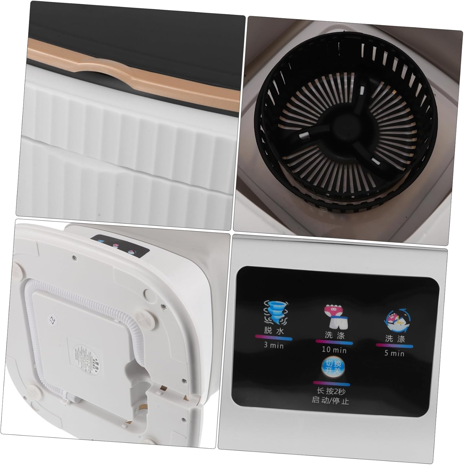 DOITOOL Portable Mini Washing Machine Clothes Washer Cleaning Modes for Clothes Underclothes and Socks for Travel and Apartments